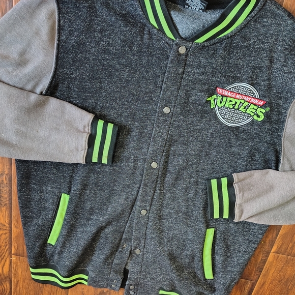 Nickelodeon Teenage Mutant Ninja Turtles varsity style lightweight jacket Siz XL - Picture 2 of 7